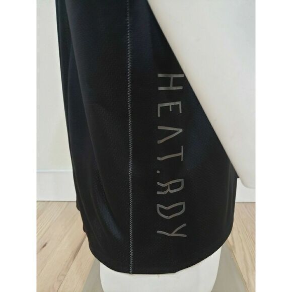 adidas FM2088 Mens Sz Small Tech Training Sleeveless HEAT.RDY Running Tank Black - Picture 4 of 11